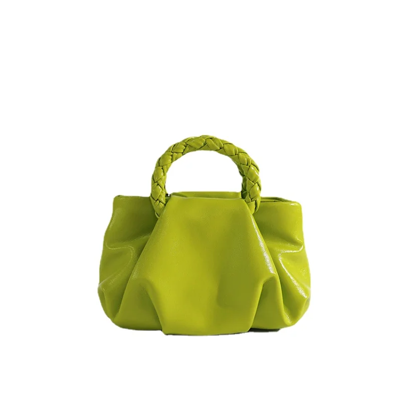 2021 new fashion street soft leather dumpling bag pleated woven handbag fashion simple one-shoulder armpit bag woman clutch bag
2021 new fashion street soft leather dumpling bag pleated woven handbag fashion simple one-shoulder armpit bag woman clutch bag