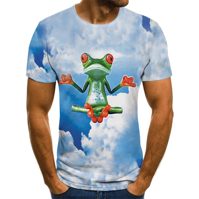 Summer New Cat 3D Animal Print T-shirt Men and Women Street Fitness Hip-hop Clothing Casual Shirt a Loose and Comfortable Top 
Summer New Cat 3D Animal Print T-shirt Men and Women Street Fitness Hip-hop Clothing Casual Shirt a Loose and Comfortable Top
