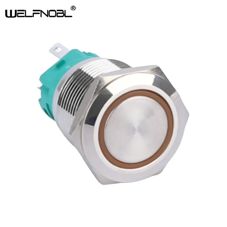 19mm Metal Waterproof Momentary Self-Locking 1NO1NC Blue LED Ring Light Reset Latching Tact Push Button Switch
19mm Metal Waterproof Momentary Self-Locking 1NO1NC Blue LED Ring Light Reset Latching Tact Push Button Switch