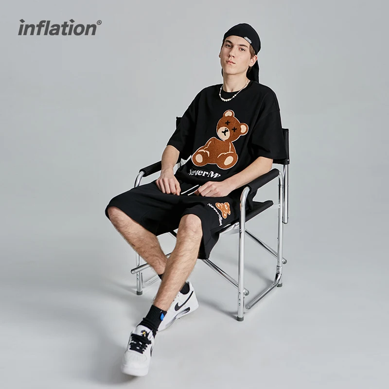 INFLATION Summer Harajuku Shorts Set Couple Tracksuit 2021 Trending Cute T-shirts Set Men Women Two Piece Outfits Sportswear
INFLATION Summer Harajuku Shorts Set Couple Tracksuit 2021 Trending Cute T-shirts Set Men Women Two Piece Outfits Sportswear