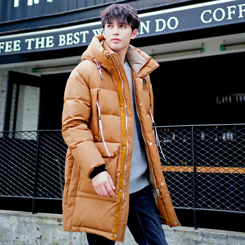 Winter Men's Mid-length Down Jacket Thickened Warm Workwear Hooded Male Clothing
Winter Men's Mid-length Down Jacket Thickened Warm Workwear Hooded Male Clothing