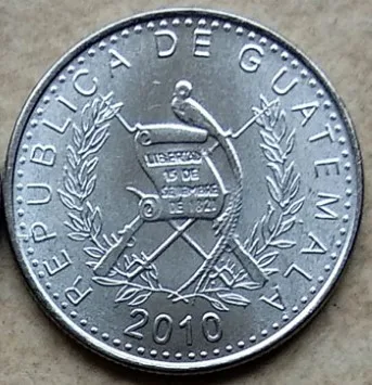 15 5 мм Guatemala 100% Подлинная памятная монета оригинальная коллекция | Дом и сад