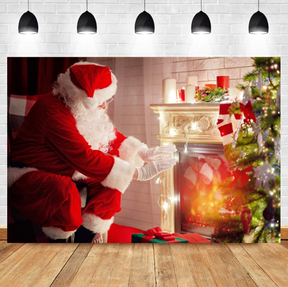 Laeacco Christmas Tree Santa Claus Fireplace Gift Newborn Birthday Photo Photography Backdrop Photo Background For Photo Studio
Laeacco Christmas Tree Santa Claus Fireplace Gift Newborn Birthday Photo Photography Backdrop Photo Background For Photo Studio