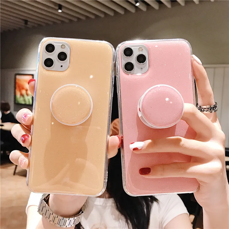 Candy Roundness Heart Phone Case for IPhone 12 11 Pro 7 8plus Xsmax Xr Cute Glitter Holder Stand Shockproof Silicon Back Cover
Candy Roundness Heart Phone Case for IPhone 12 11 Pro 7 8plus Xsmax Xr Cute Glitter Holder Stand Shockproof Silicon Back Cover