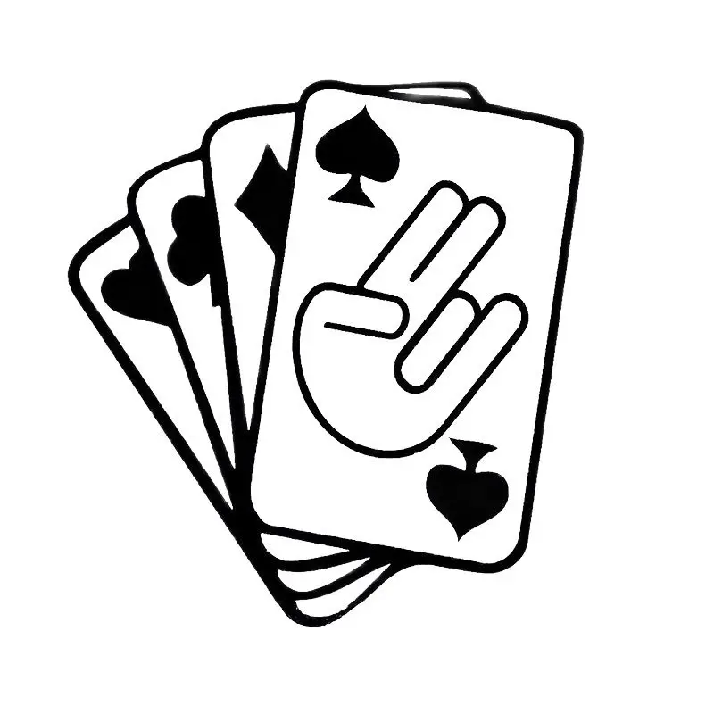Car Decal Playing Cards Shocker Poker Tuning Sticker Funny Rear Window Car Sticker
Car Decal Playing Cards Shocker Poker Tuning Sticker Funny Rear Window Car Sticker