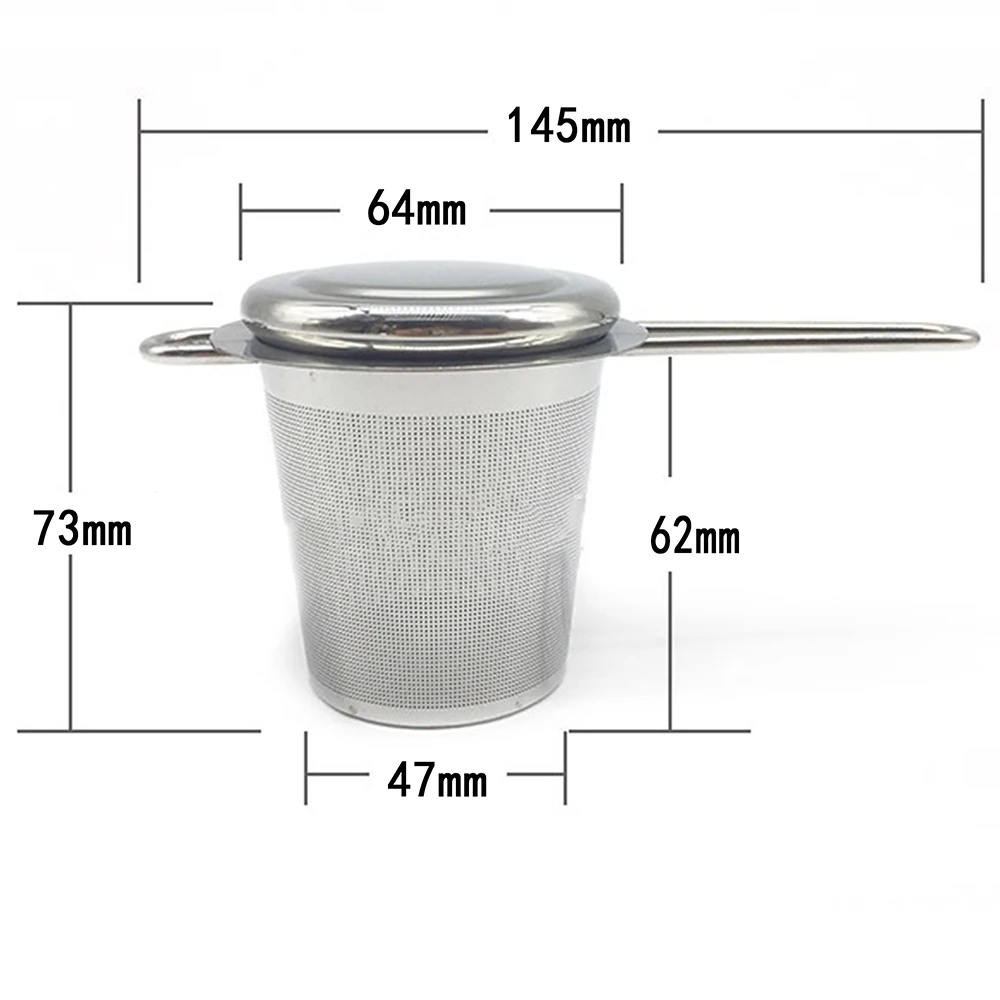 Diameter 6.4cm Reusable Stainless Steel Mesh Tea Infuser Strainer Teapot Tea Leaf Spice Filter Drinkware Kitchen Accessories
Diameter 6.4cm Reusable Stainless Steel Mesh Tea Infuser Strainer Teapot Tea Leaf Spice Filter Drinkware Kitchen Accessories