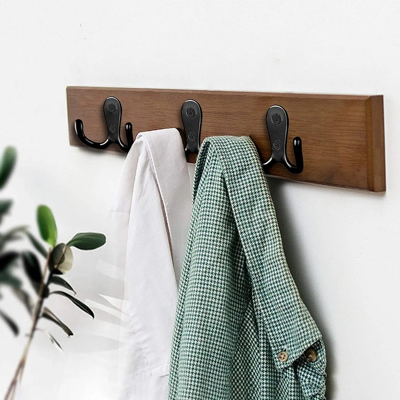 Double Prong Robe Hook with Screws, Dual Coat Hooks Wall Mounted Hanging Clothes for Bathroom Bedroom Door Wall
Double Prong Robe Hook with Screws, Dual Coat Hooks Wall Mounted Hanging Clothes for Bathroom Bedroom Door Wall
