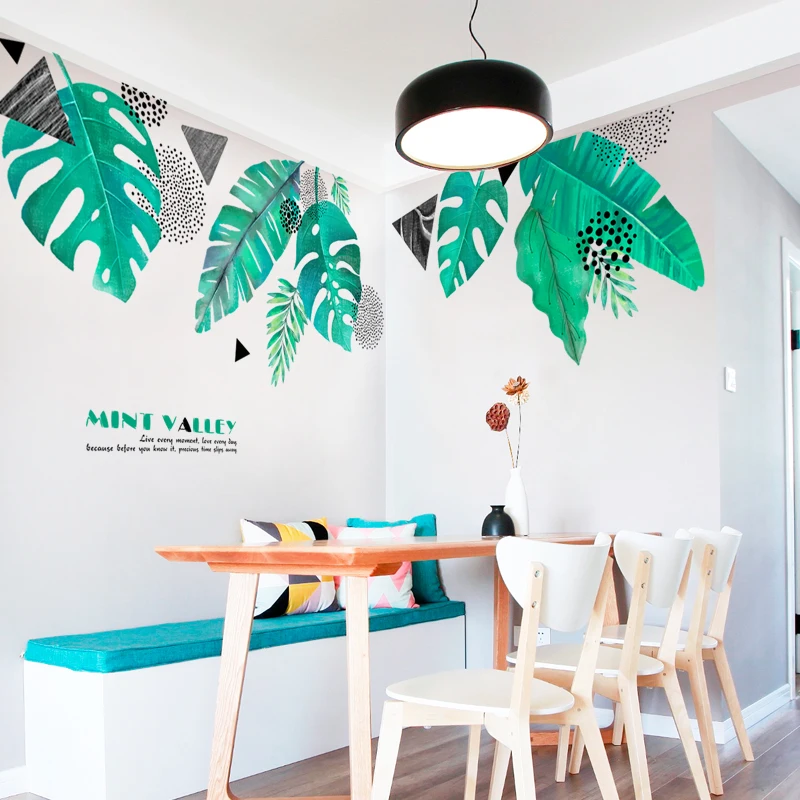 Nordic Green Leaves Wall Stickers Home Decor Living Room Sofa Background Wall Decals Self-adhesive Wallpaper Home Office Decor
Nordic Green Leaves Wall Stickers Home Decor Living Room Sofa Background Wall Decals Self-adhesive Wallpaper Home Office Decor