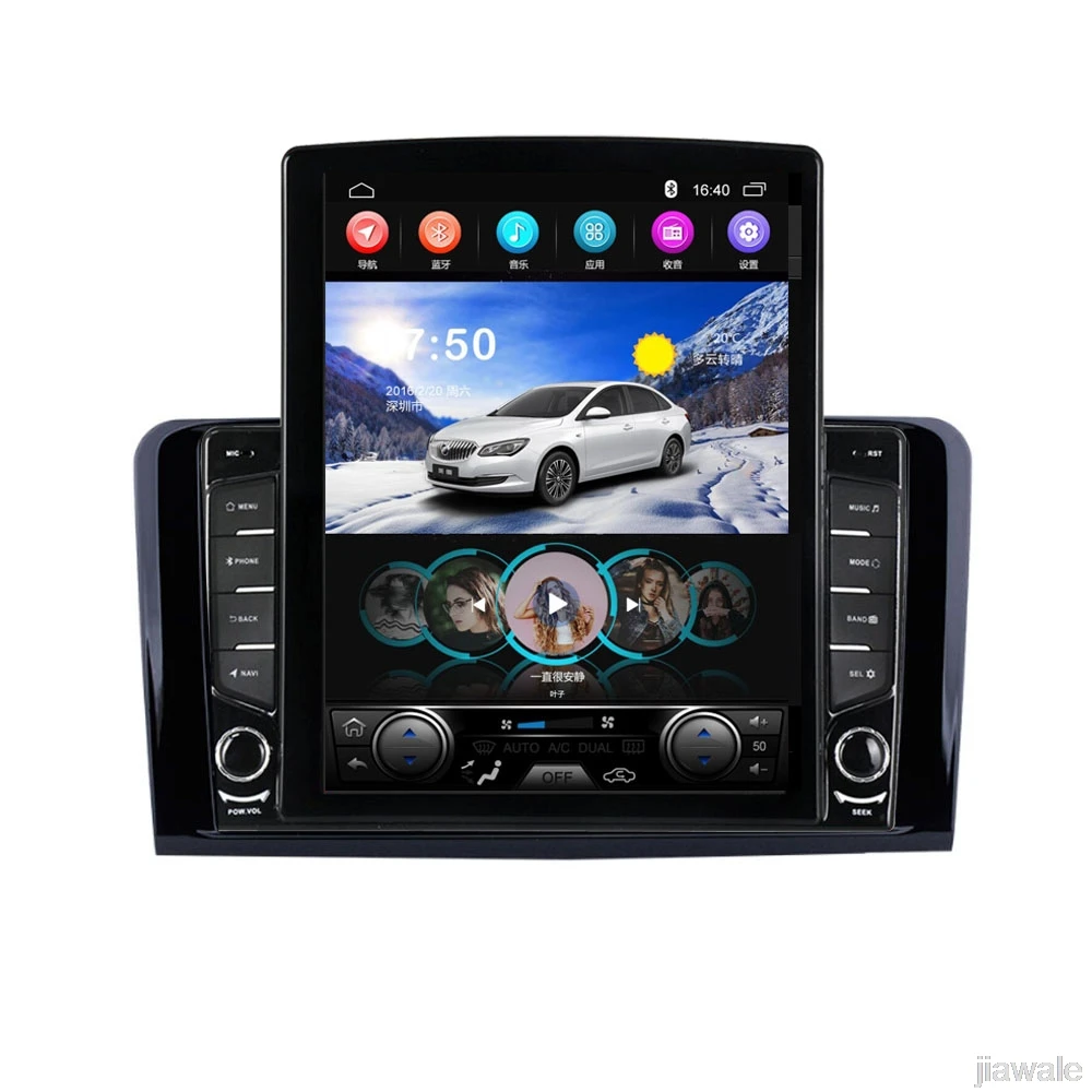 Автомобильный мультимедийный плеер на Android 10 восемь ядер экран 9 7 дюйма GPS для Benz ML