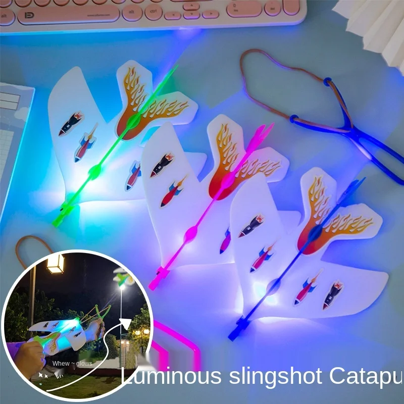 Luminous catapult, catapult, ejection luminous toys, flash bomb aircraft, children's outdoor toys kids game
Luminous catapult, catapult, ejection luminous toys, flash bomb aircraft, children's outdoor toys kids game