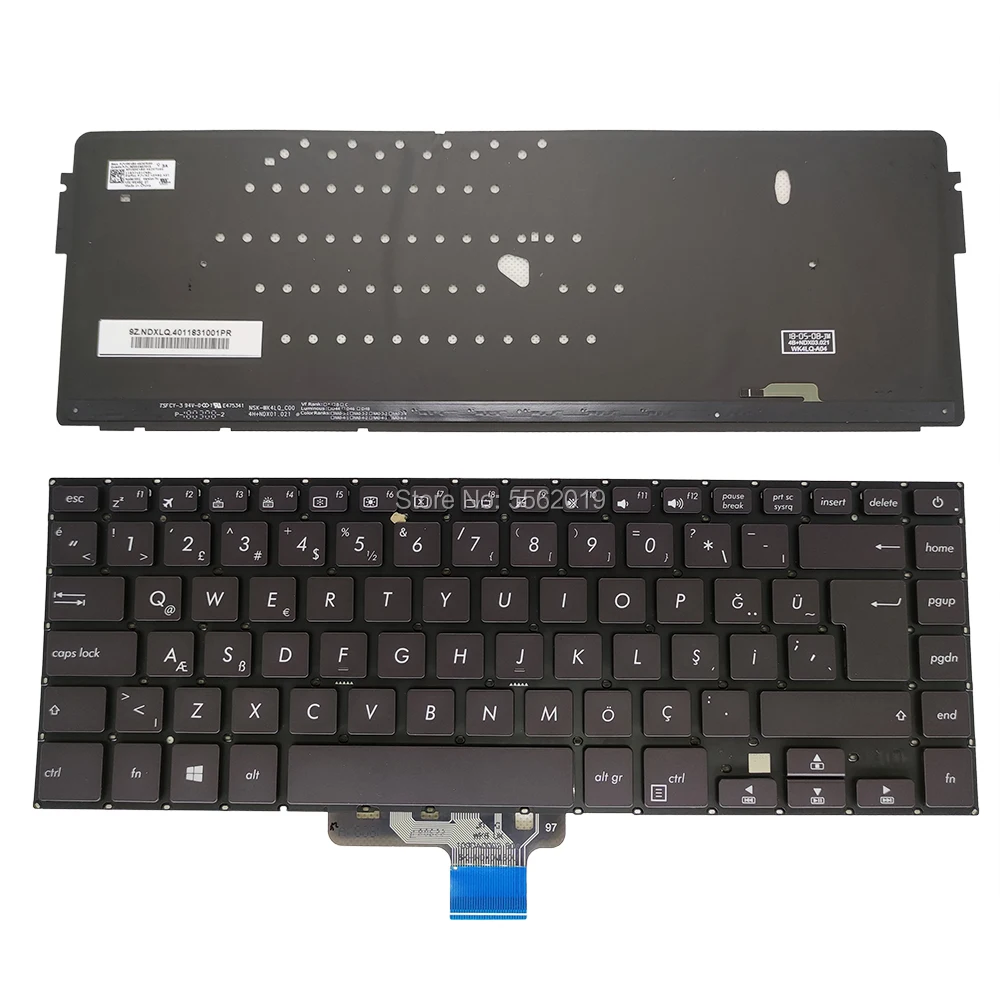 OVY TR Backlight keyboard for ASUS VIVOBOOK X510 X510Q X510QA Turkey black Replacement keyboards 0KNB0 4626TU00 412BTU00 New
OVY TR Backlight keyboard for ASUS VIVOBOOK X510 X510Q X510QA Turkey black Replacement keyboards 0KNB0 4626TU00 412BTU00 New