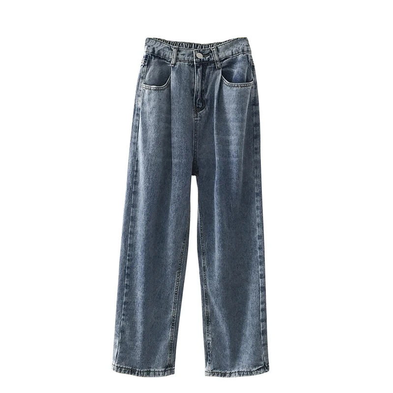 Fall 2021 New Dark Blue High Jeans Women's Slimming Straight Simple Loose Elastic Waist Daddy Pants
Fall 2021 New Dark Blue High Jeans Women's Slimming Straight Simple Loose Elastic Waist Daddy Pants