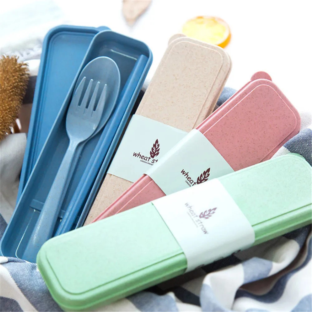 Wheat Straw Cutlery Set, Environmentally Friendly Non-toxic Chopsticks, Spoon and Fork Three-piece Set, Portable Cutlery Travel
Wheat Straw Cutlery Set, Environmentally Friendly Non-toxic Chopsticks, Spoon and Fork Three-piece Set, Portable Cutlery Travel