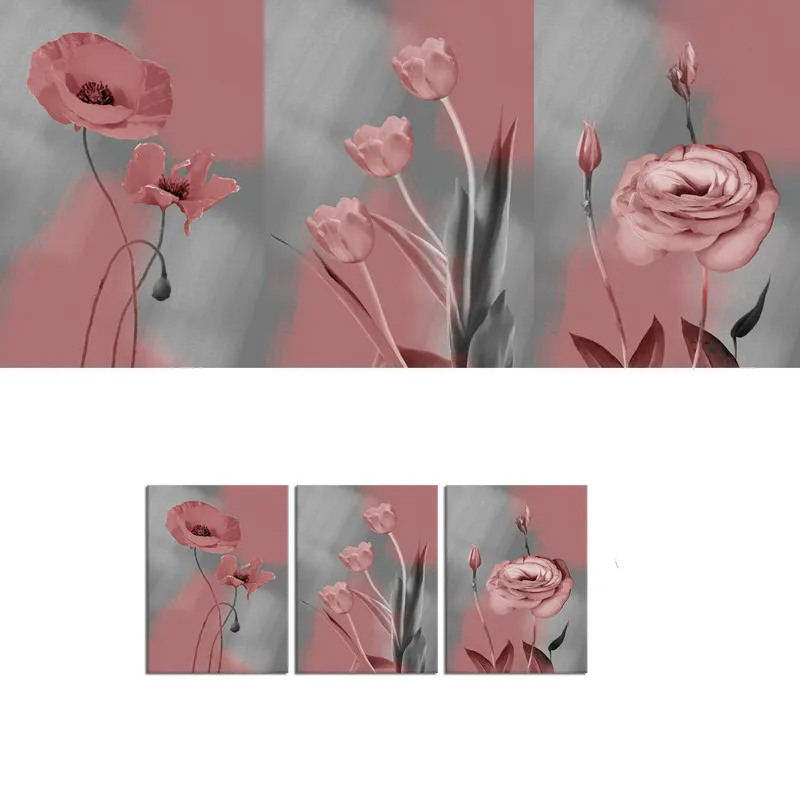 3 Pcs Canvas Posters and Prints Bedroom Abstract Flowers Pink and Black Print Home Decor Poster for Room Decoration Pictures
3 Pcs Canvas Posters and Prints Bedroom Abstract Flowers Pink and Black Print Home Decor Poster for Room Decoration Pictures