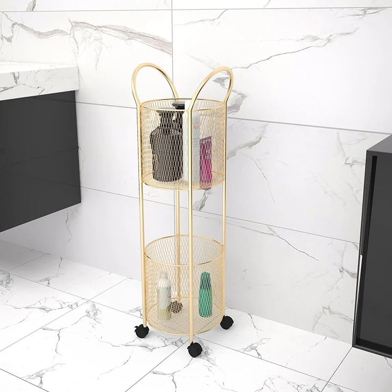 zq Nordic Mobile Storage Rack Cylindrical Storage Basket Rack with Wheels Bathroom Floor Multi-Layer Storage Rack
zq Nordic Mobile Storage Rack Cylindrical Storage Basket Rack with Wheels Bathroom Floor Multi-Layer Storage Rack