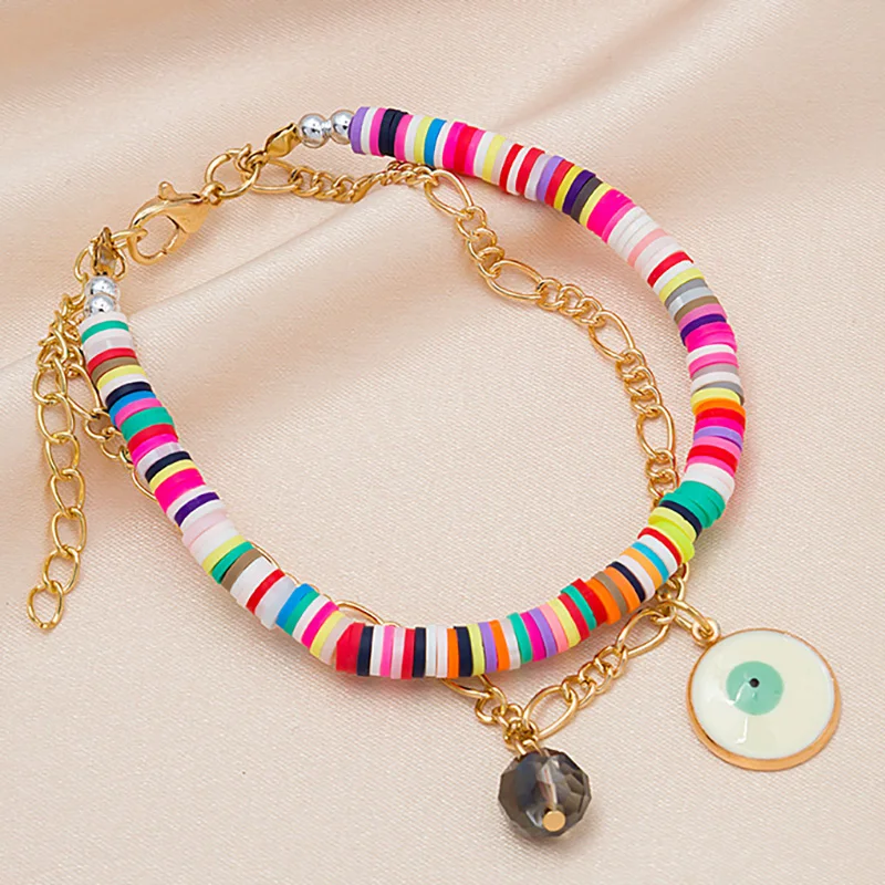 ORZTOON Bohemian Polymer Clay Bracelets For Women Personality Evil Eye Sun Star Pearl Beads Bracelet Jewelry Femme Beach Bangle
ORZTOON Bohemian Polymer Clay Bracelets For Women Personality Evil Eye Sun Star Pearl Beads Bracelet Jewelry Femme Beach Bangle