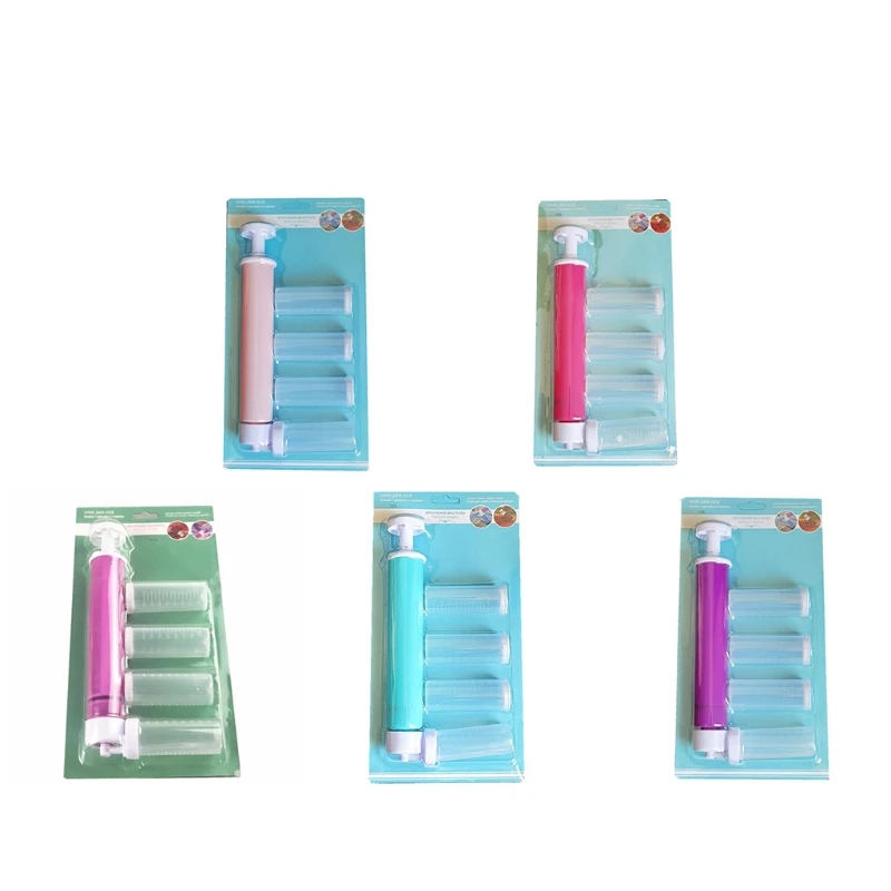 Baking DIY Pressure Spray Tube with 4 Containers Labeled Measurements Decorating Cake Icing Coloring Tool Gift Kitchen
Baking DIY Pressure Spray Tube with 4 Containers Labeled Measurements Decorating Cake Icing Coloring Tool Gift Kitchen