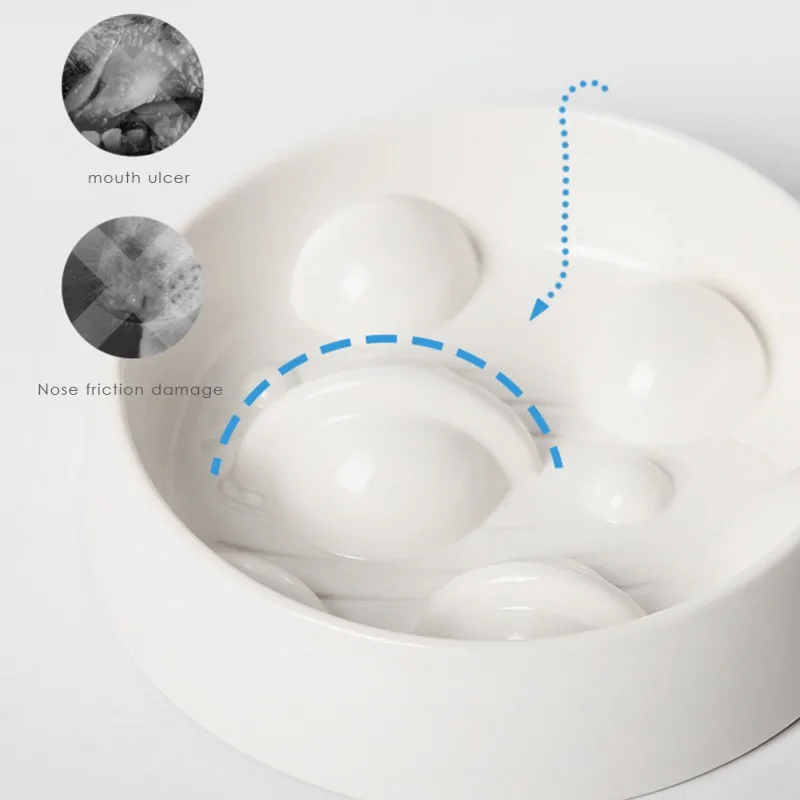 

Dog Slow Eating Training Bowl for Puppy Kitten Plastic Food Feeding Bowl Pet Avoid Choke Feeder Pet Dog Training Bowls