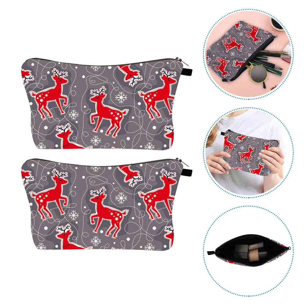 2Pcs Cosmetic Pouches Makeup Storage Bags Travel Outdoor Portable Bags (Assorted Color)
2Pcs Cosmetic Pouches Makeup Storage Bags Travel Outdoor Portable Bags (Assorted Color)