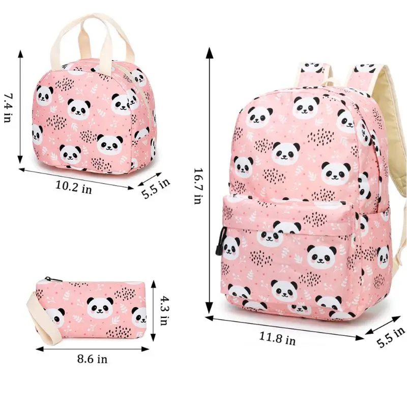 3pcs Cute Panda Pattern School Backpack Laptop Daypack Lunch Bag Pencil Case New Backpack
3pcs Cute Panda Pattern School Backpack Laptop Daypack Lunch Bag Pencil Case New Backpack