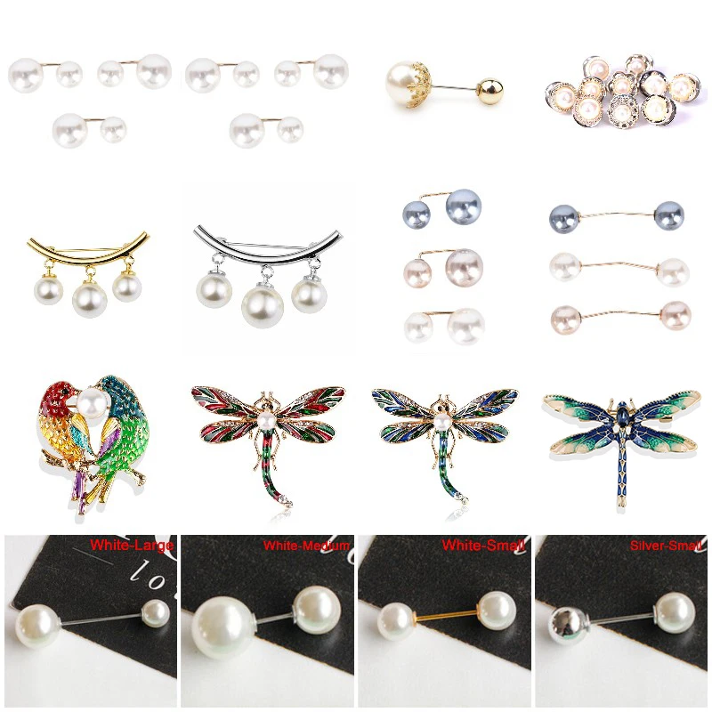 1set Double Pearl Brooch Sweater Collar Needle Safety Brooch Pins Badge Sweater Coat Decorative Jewelry Pin Brooches For Women
1set Double Pearl Brooch Sweater Collar Needle Safety Brooch Pins Badge Sweater Coat Decorative Jewelry Pin Brooches For Women