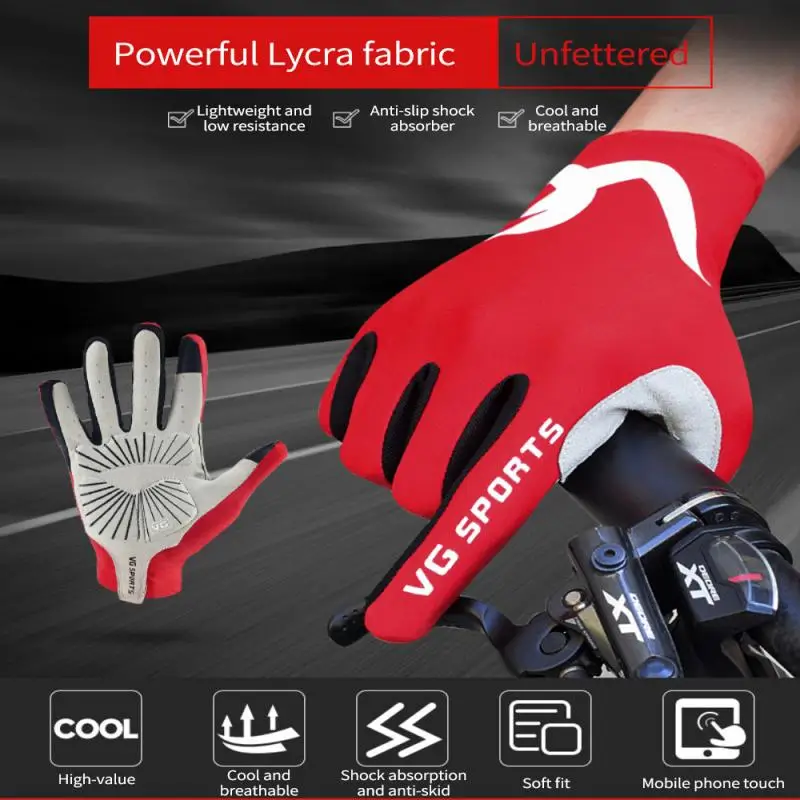 VG Sports Bicycle Gloves Unisex Touchscreen Full Finger Outdoor Cycling Glove Breathable Anti-shock Road Mountain Bike Equipment
VG Sports Bicycle Gloves Unisex Touchscreen Full Finger Outdoor Cycling Glove Breathable Anti-shock Road Mountain Bike Equipment