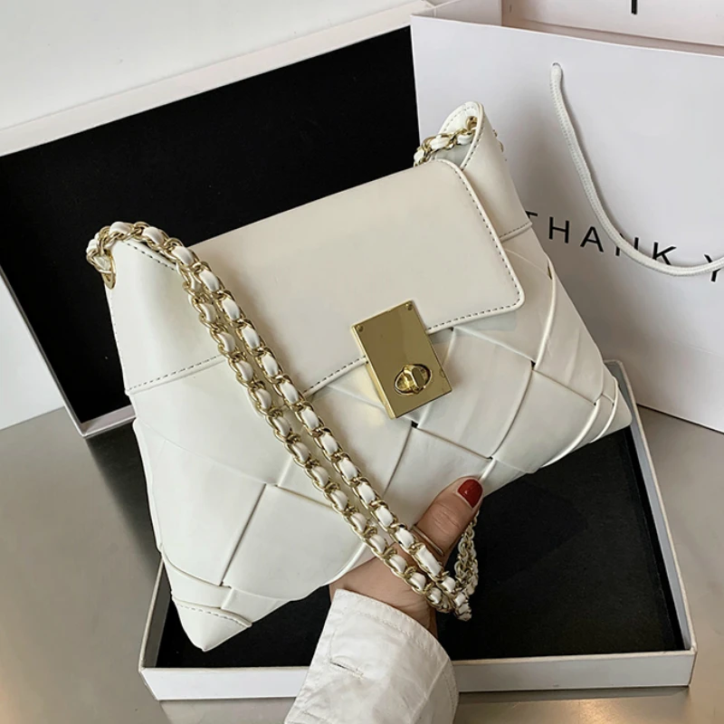 Woven Square Crossbody Bag 2021 New Fashion New High Quality PU Leather Women's Designer Handbag Chain Shoulder Messenger Bag
Woven Square Crossbody Bag 2021 New Fashion New High Quality PU Leather Women's Designer Handbag Chain Shoulder Messenger Bag