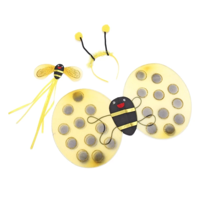 3 Pieces Bee Little Girls Fairy Wing Wand Headwear for Kid Birthday Party Favor
3 Pieces Bee Little Girls Fairy Wing Wand Headwear for Kid Birthday Party Favor