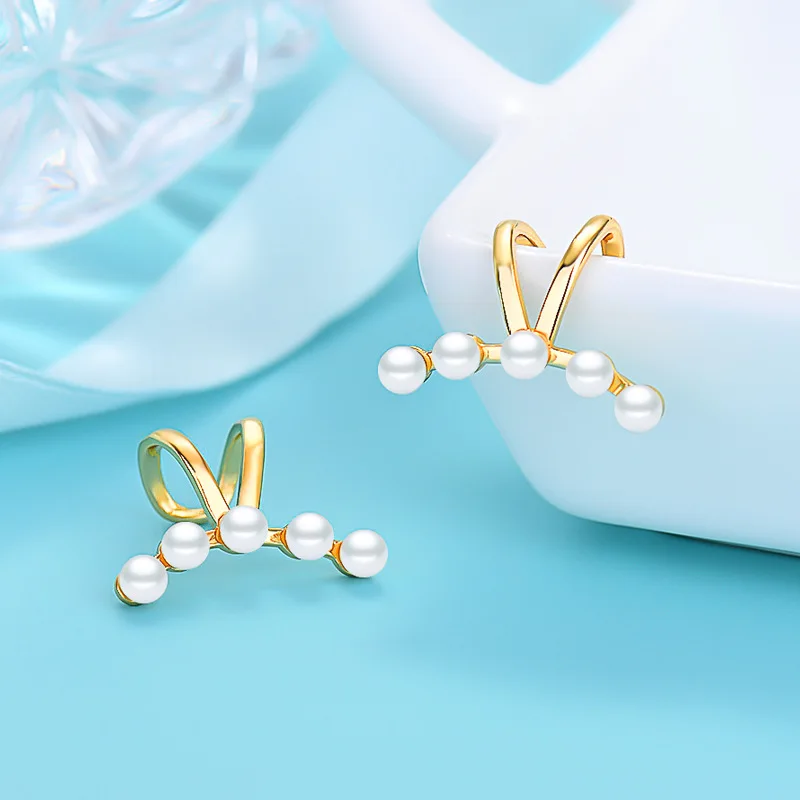 VENTFILLE 925 Sterling Silver Pearl Ear Clip Fashion Personality Women's Earrings Simplicity Earrings Jewelry Gifts Wholesale
VENTFILLE 925 Sterling Silver Pearl Ear Clip Fashion Personality Women's Earrings Simplicity Earrings Jewelry Gifts Wholesale