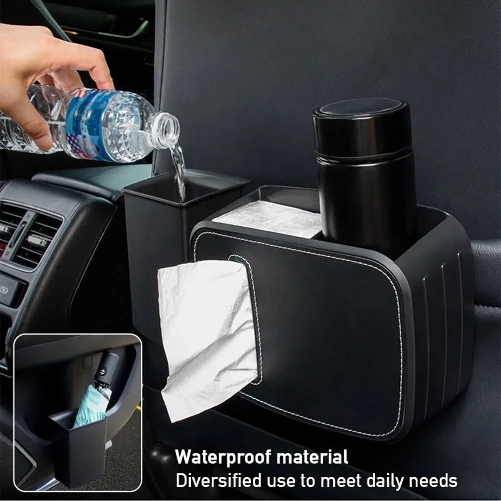 Car Tissue Box Multifunction Seat Hanging Leather Tissue Box Creative Umbrella Storage Bag Trash Can Storage Box Car Accessories
Car Tissue Box Multifunction Seat Hanging Leather Tissue Box Creative Umbrella Storage Bag Trash Can Storage Box Car Accessories