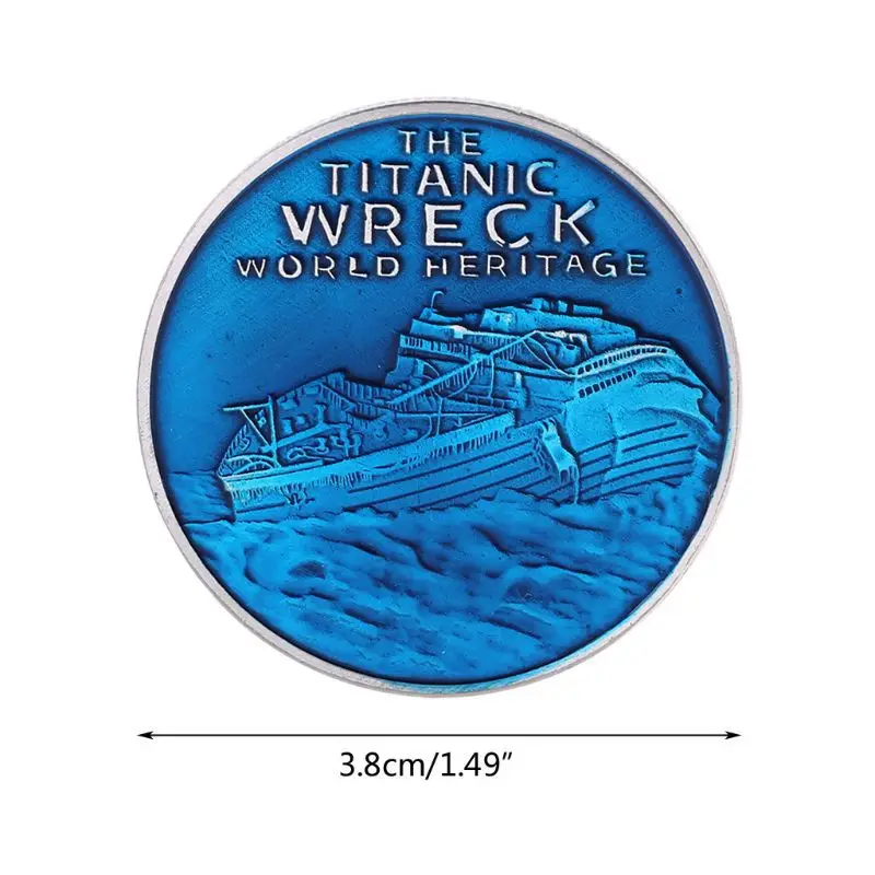 Vintage Coins Ocean Blue Silver Badge R.M.S Titanic April 10-15 1912 Titanic Ship Wreck World Heritage In Memory of Rms Victims
Vintage Coins Ocean Blue Silver Badge R.M.S Titanic April 10-15 1912 Titanic Ship Wreck World Heritage In Memory of Rms Victims