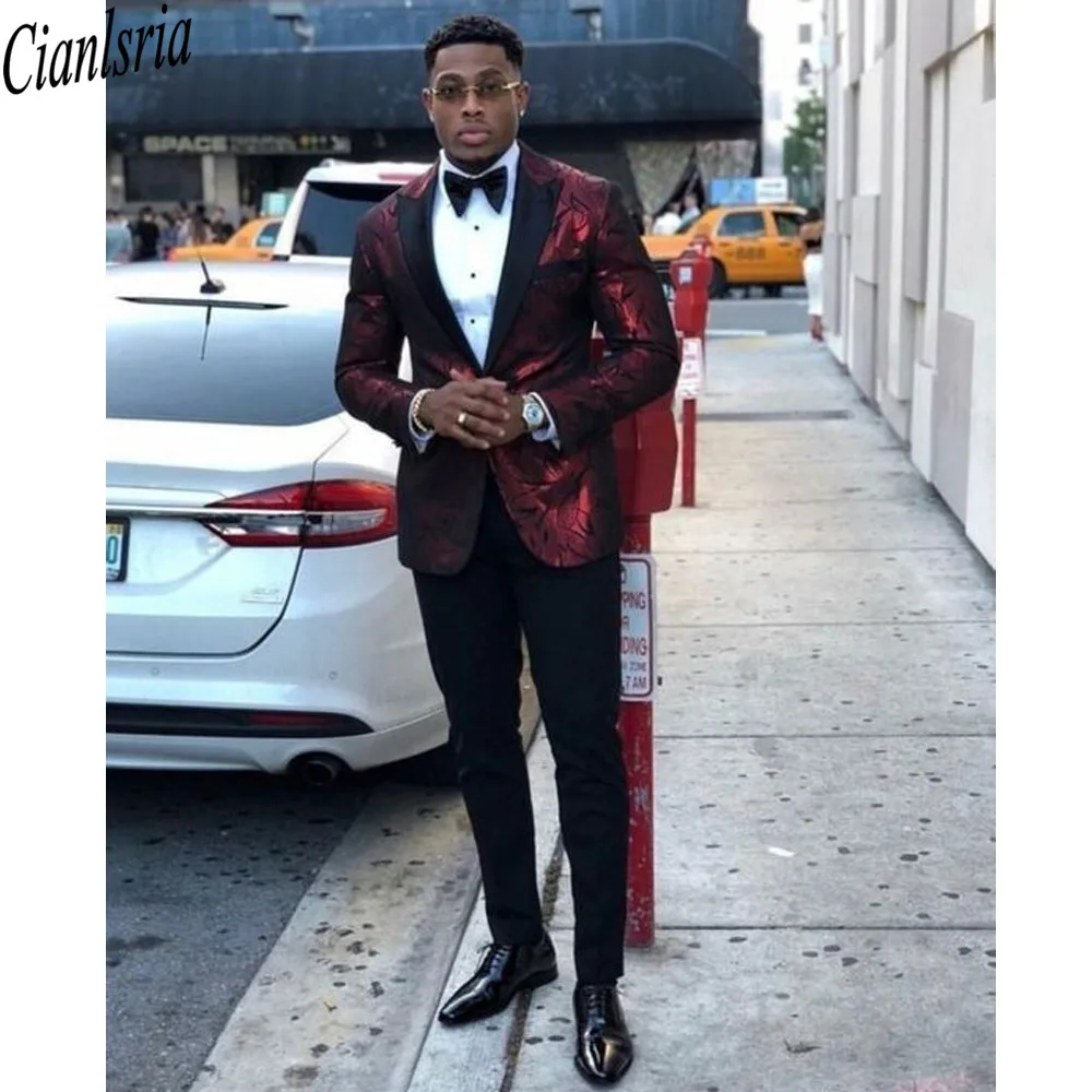 2021 Red Print Flower Wedding Tuxedos (Jacket+Pants+Vest) Slim Fit Groomsman Tuxetos Formal Man Stuis Custom Made
2021 Red Print Flower Wedding Tuxedos (Jacket+Pants+Vest) Slim Fit Groomsman Tuxetos Formal Man Stuis Custom Made