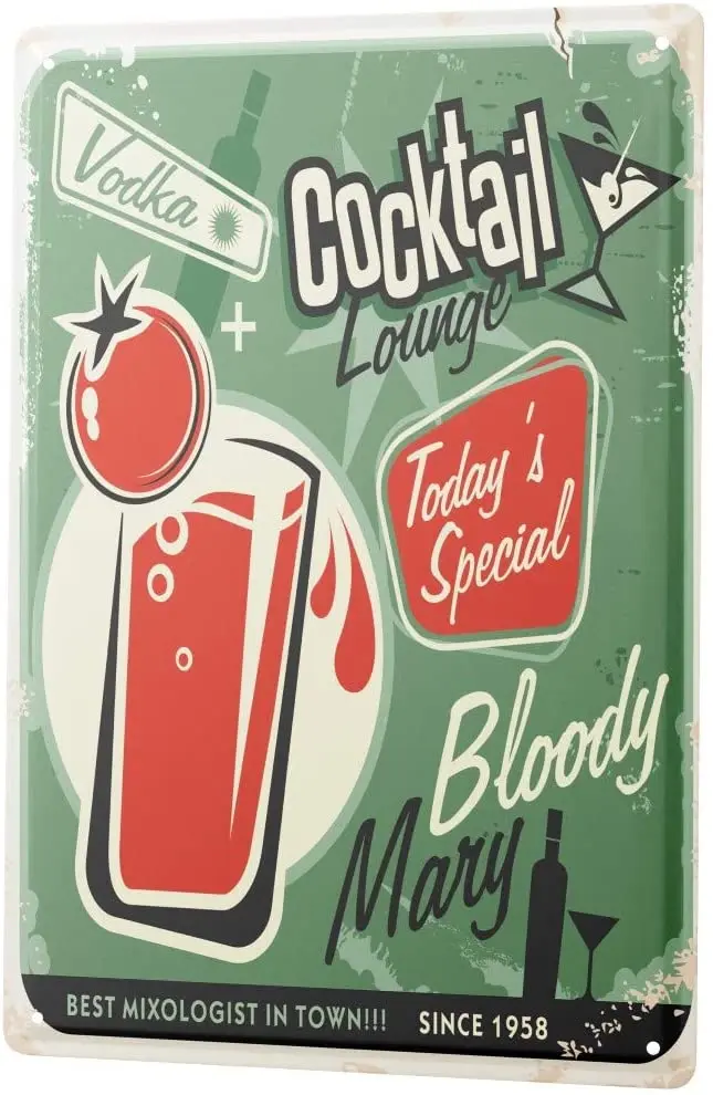 SINCE 2004 Tin Sign Metal Plate Decorative Sign Home Decor Plaques Nostalgic Alcohol Retro Bloody Mary
SINCE 2004 Tin Sign Metal Plate Decorative Sign Home Decor Plaques Nostalgic Alcohol Retro Bloody Mary