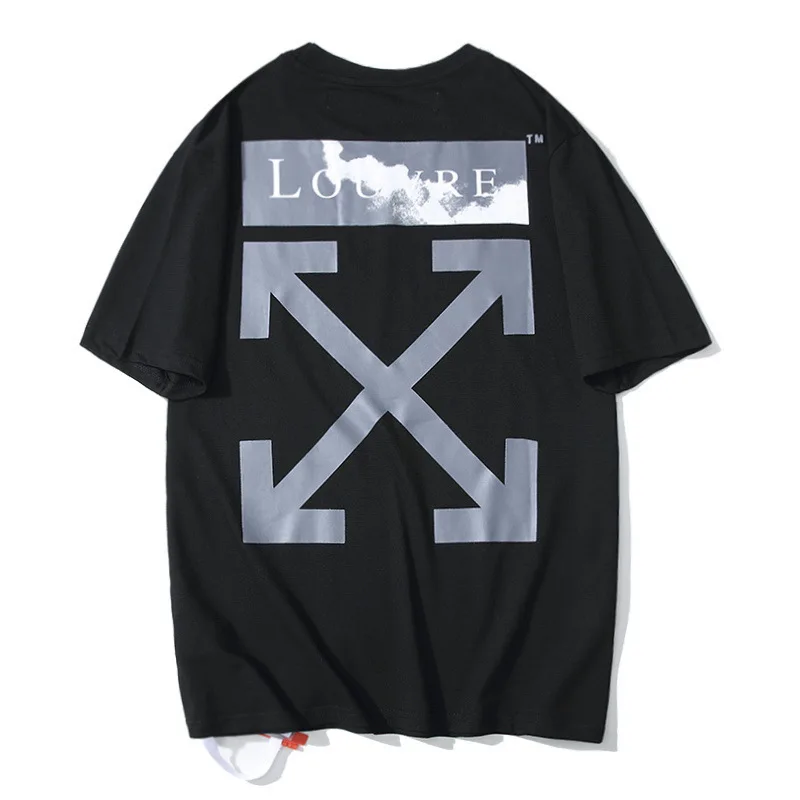 

Chao brand ow2021 new Louvre Da Vinci limited cloud arrow short sleeve T-shirt