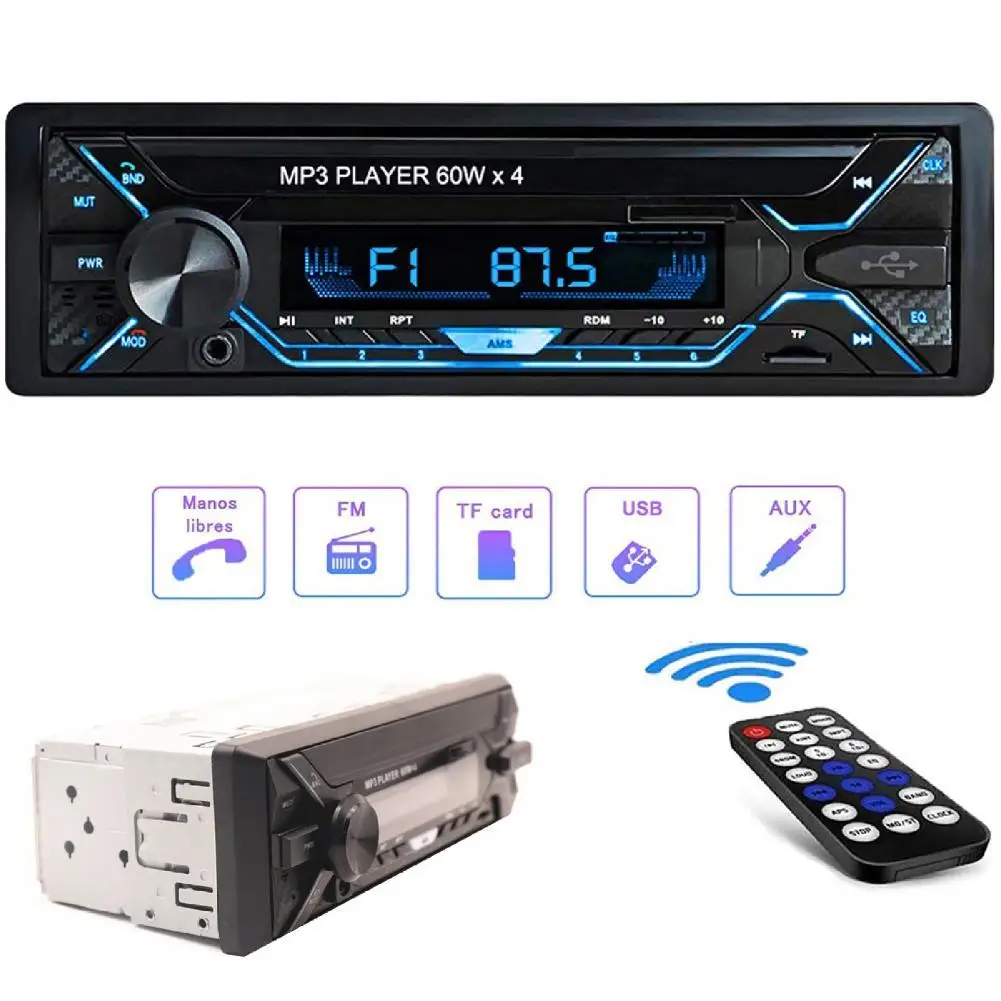 FM Receiver Good Sound Effect Music Player DC12V Single DIN LCD Display Car Player for Truck
FM Receiver Good Sound Effect Music Player DC12V Single DIN LCD Display Car Player for Truck