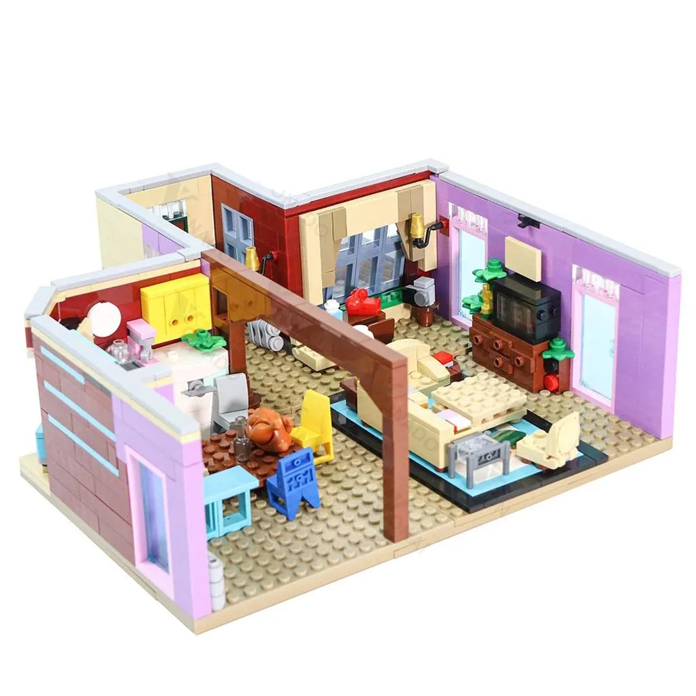 Classic TV Series Friends Monica's Apartment House Bedroom Kitchen Model For Girl City Building Blocks Educational Toys
Classic TV Series Friends Monica's Apartment House Bedroom Kitchen Model For Girl City Building Blocks Educational Toys