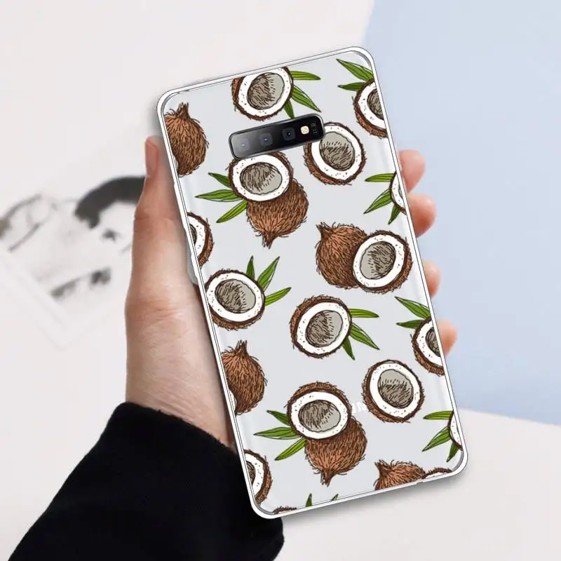Summer beach coconut fruit Phone Case Transparent For Samsung Galaxy A 71 21s S note 8 9 10 plus 20 ultra
Summer beach coconut fruit Phone Case Transparent For Samsung Galaxy A 71 21s S note 8 9 10 plus 20 ultra
