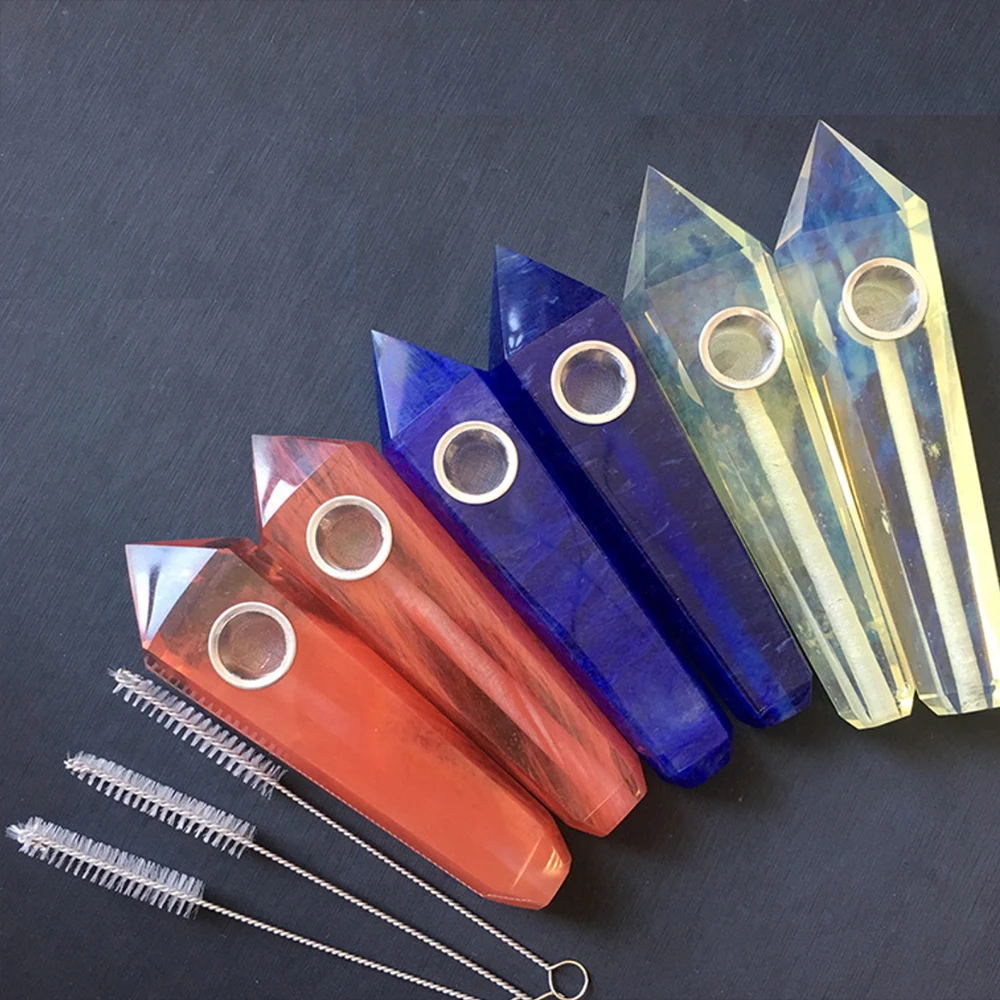 50pcs Wholesale Natural Quartz Smoking Pipe With Brush Cigarette Accessories Grinder Smoke Tube Crystal Gemstone Herb Pipe
50pcs Wholesale Natural Quartz Smoking Pipe With Brush Cigarette Accessories Grinder Smoke Tube Crystal Gemstone Herb Pipe
