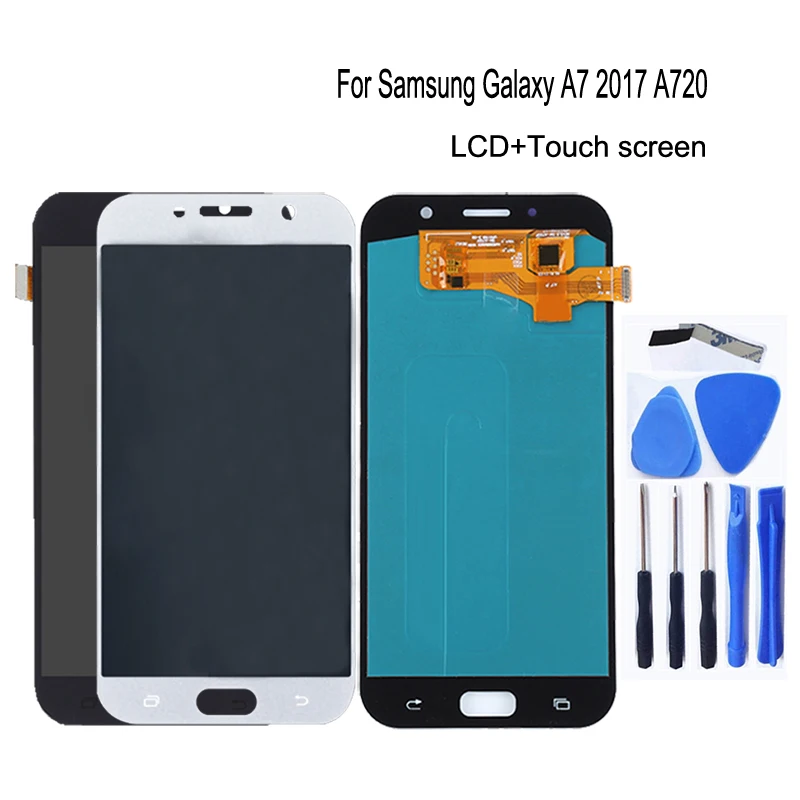 AMOLED For Samsung Galaxy A7 2017 A720 A720F SM-A720F LCD Display Touch Screen digitizer Assembly For Galaxy A7 2017 Repair kit
AMOLED For Samsung Galaxy A7 2017 A720 A720F SM-A720F LCD Display Touch Screen digitizer Assembly For Galaxy A7 2017 Repair kit