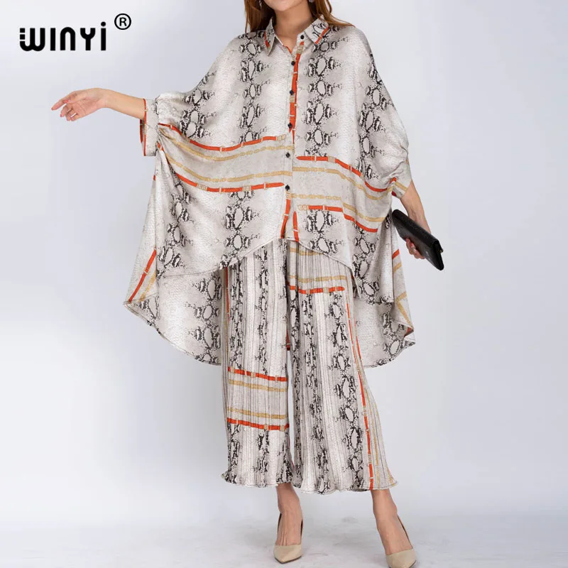 2021 Africa two-piece suit Boho Printed Over Size V-neck Batwing Sleeve Dress Women Elastic Silk Floor Length New Fashion WINYI
2021 Africa two-piece suit Boho Printed Over Size V-neck Batwing Sleeve Dress Women Elastic Silk Floor Length New Fashion WINYI