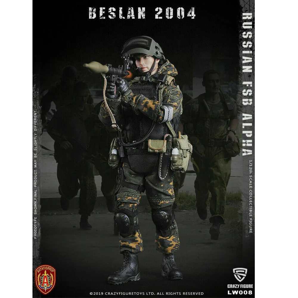 Crazy Figure LW008 1/12 Russian Alpha Special Forces Grenadier Collectible Model pre-sale items
Crazy Figure LW008 1/12 Russian Alpha Special Forces Grenadier Collectible Model pre-sale items