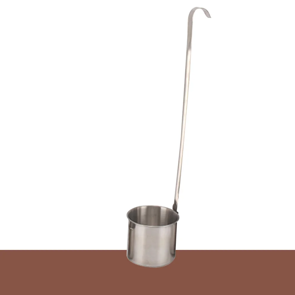 500ml wine dipper Pouring Spoon Flat Bottom Stainless Steel Hanging Long Handle + Hook
500ml wine dipper Pouring Spoon Flat Bottom Stainless Steel Hanging Long Handle + Hook