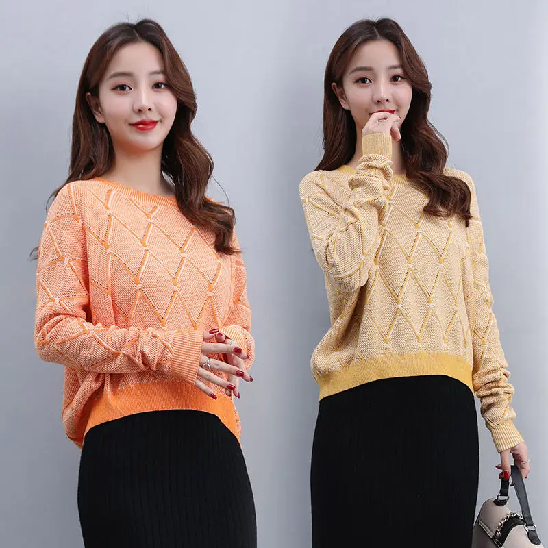 New Argyle Women O Neck Sweater 2020 Autumn Winter Warm Knitted Pullovers Tops Soft Female Jumper Knitwear Clothes Yellow
New Argyle Women O Neck Sweater 2020 Autumn Winter Warm Knitted Pullovers Tops Soft Female Jumper Knitwear Clothes Yellow