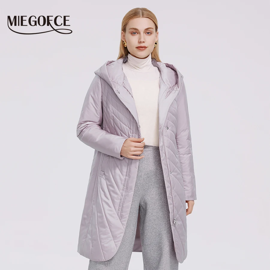 MIEGOFCE 2021 New Spring Women Jacket Windproof Coat Button Women Plus Size Parkas Practical Hooded Has Silk Scarf 
MIEGOFCE 2021 New Spring Women Jacket Windproof Coat Button Women Plus Size Parkas Practical Hooded Has Silk Scarf