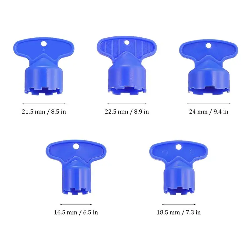 DOITOOL 5pcs Aerator Wrench Cache Faucet Aerator Key M 16.5 18.5 21.5 24 Removal Wrench Tool
DOITOOL 5pcs Aerator Wrench Cache Faucet Aerator Key M 16.5 18.5 21.5 24 Removal Wrench Tool