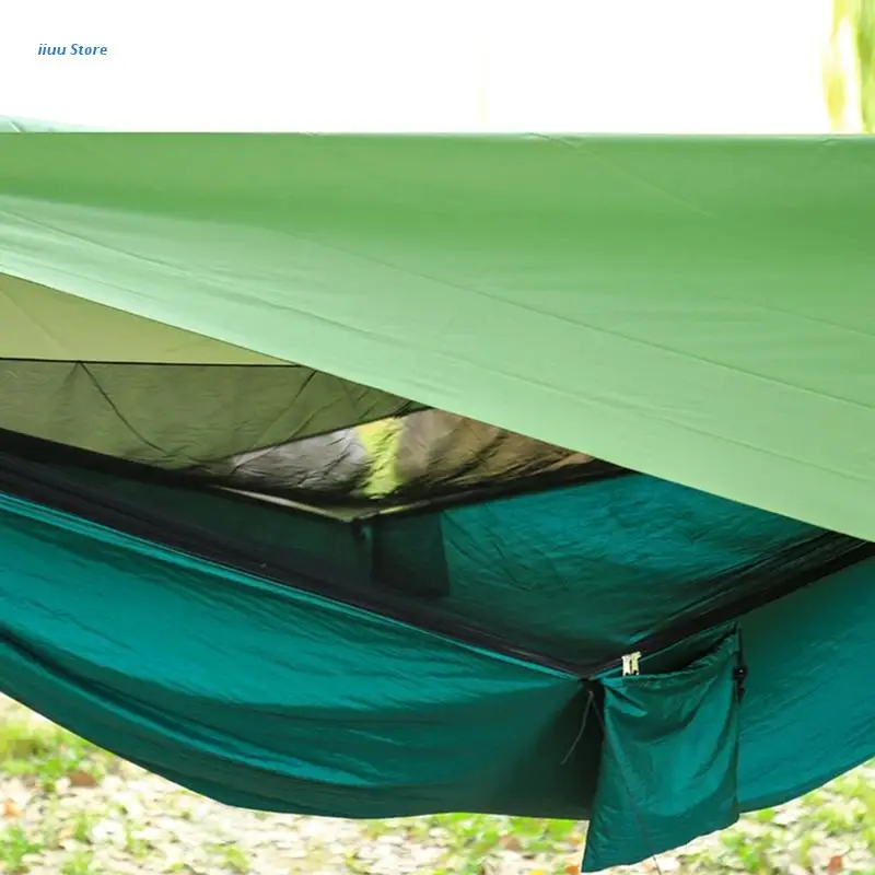2 in 1 Lightweight Portable Outdoor Camping Hammock Net Hammock Tent With Waterproof Canopy Awning Netting Set
2 in 1 Lightweight Portable Outdoor Camping Hammock Net Hammock Tent With Waterproof Canopy Awning Netting Set