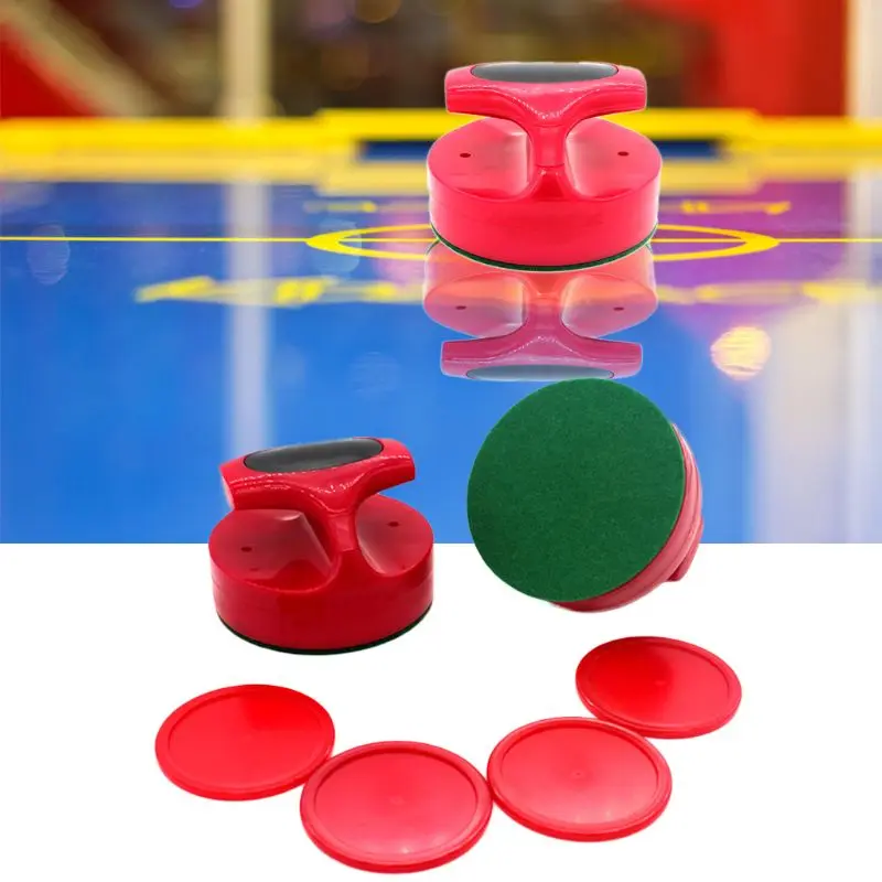 Air Hockey Pushers and Hockey Pucks Great Goal Handles Paddles Replacement Accessories for Game Tables (2 Strike 4 Puck)
Air Hockey Pushers and Hockey Pucks Great Goal Handles Paddles Replacement Accessories for Game Tables (2 Strike 4 Puck)