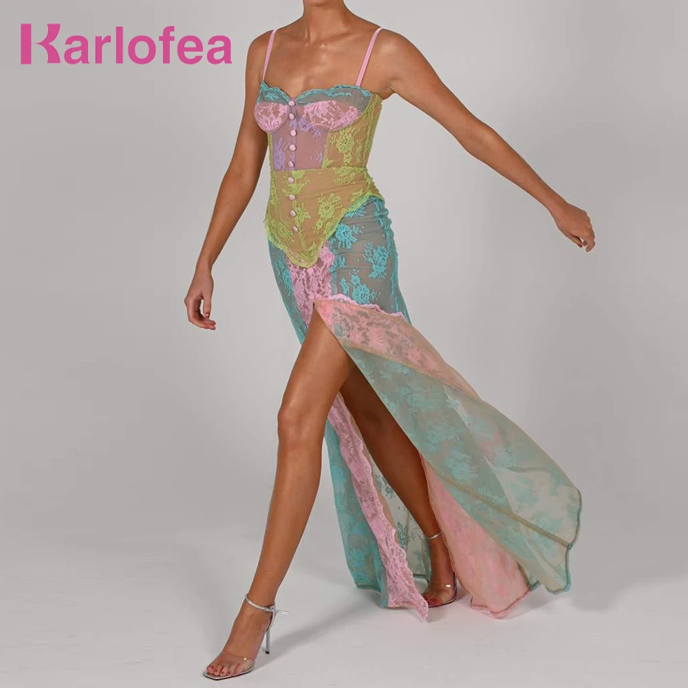 Женское длинное кружевное платье Karlofea, привлекательные Макси-Платья на бретелях-спагетти без рукавов с высоким разрезом, одежда, красивое в...
Женское длинное кружевное платье Karlofea, привлекательные Макси-Платья на бретелях-спагетти без рукавов с высоким разрезом, одежда, красивое в...