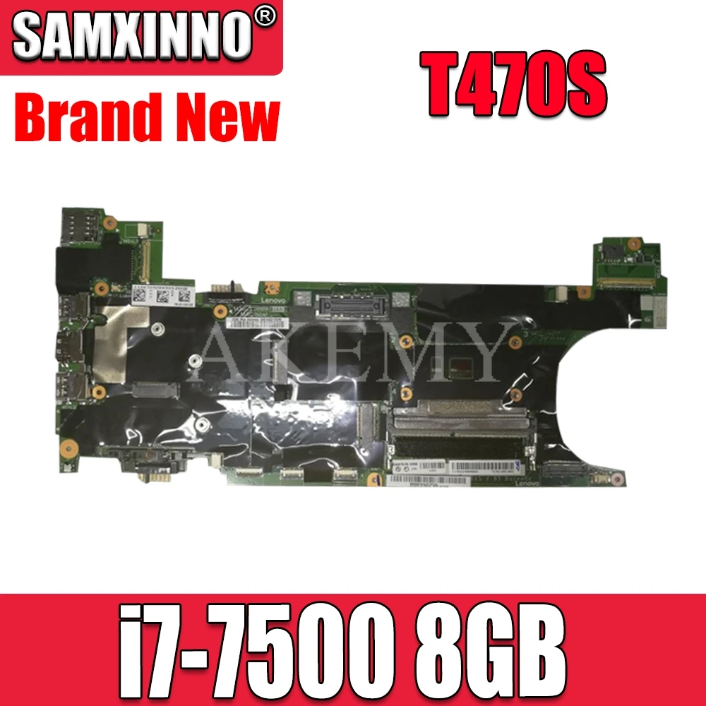 Laptop motherboard For Lenovo Thinkpad T470S original mainboard 8GB-RAM I7-7500U
Laptop motherboard For Lenovo Thinkpad T470S original mainboard 8GB-RAM I7-7500U