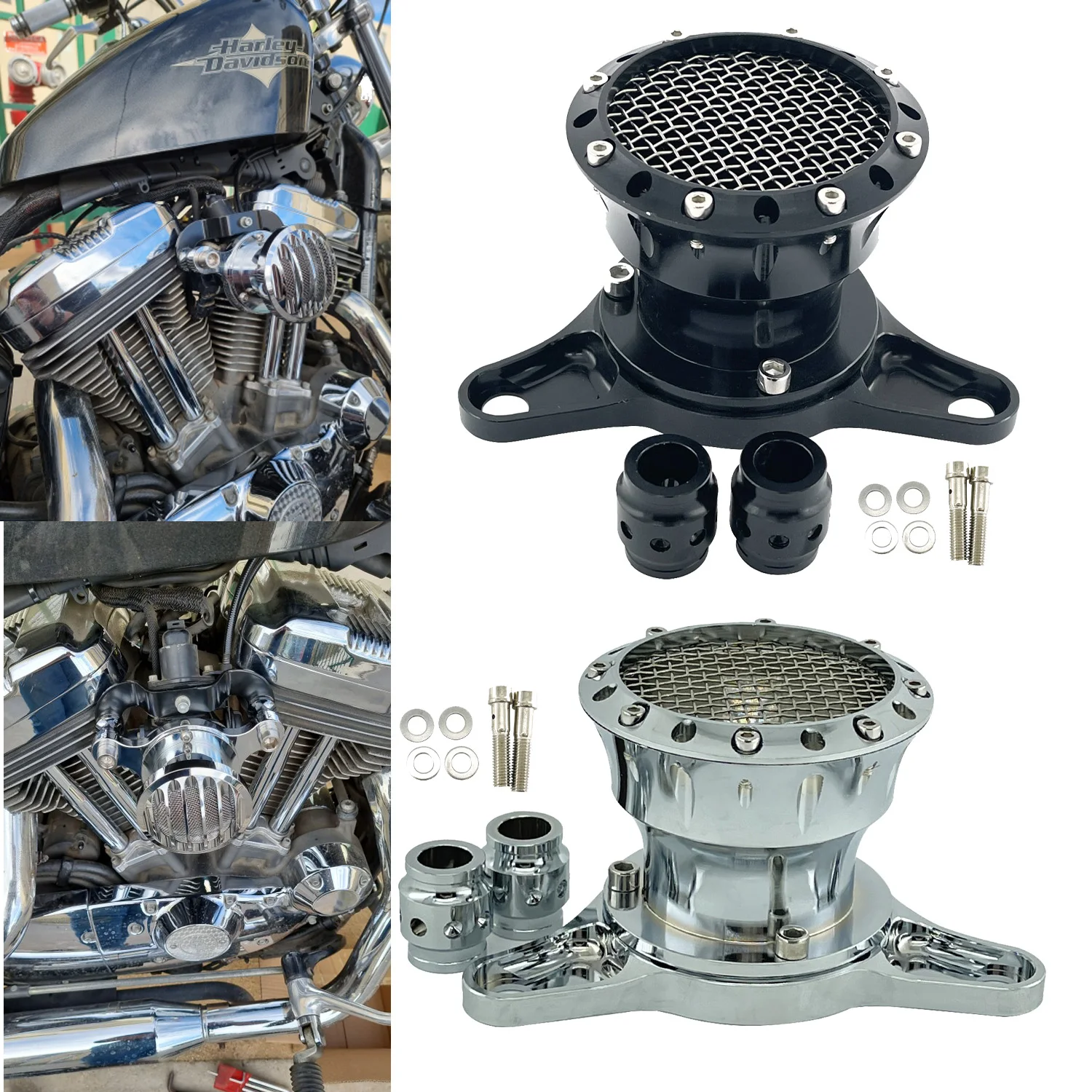 Воздушный фильтр для мотоцикла Harley Sportster XL883 Iron XL1200 48 72 Roadster Hugger 2004-2019 | Автомобили